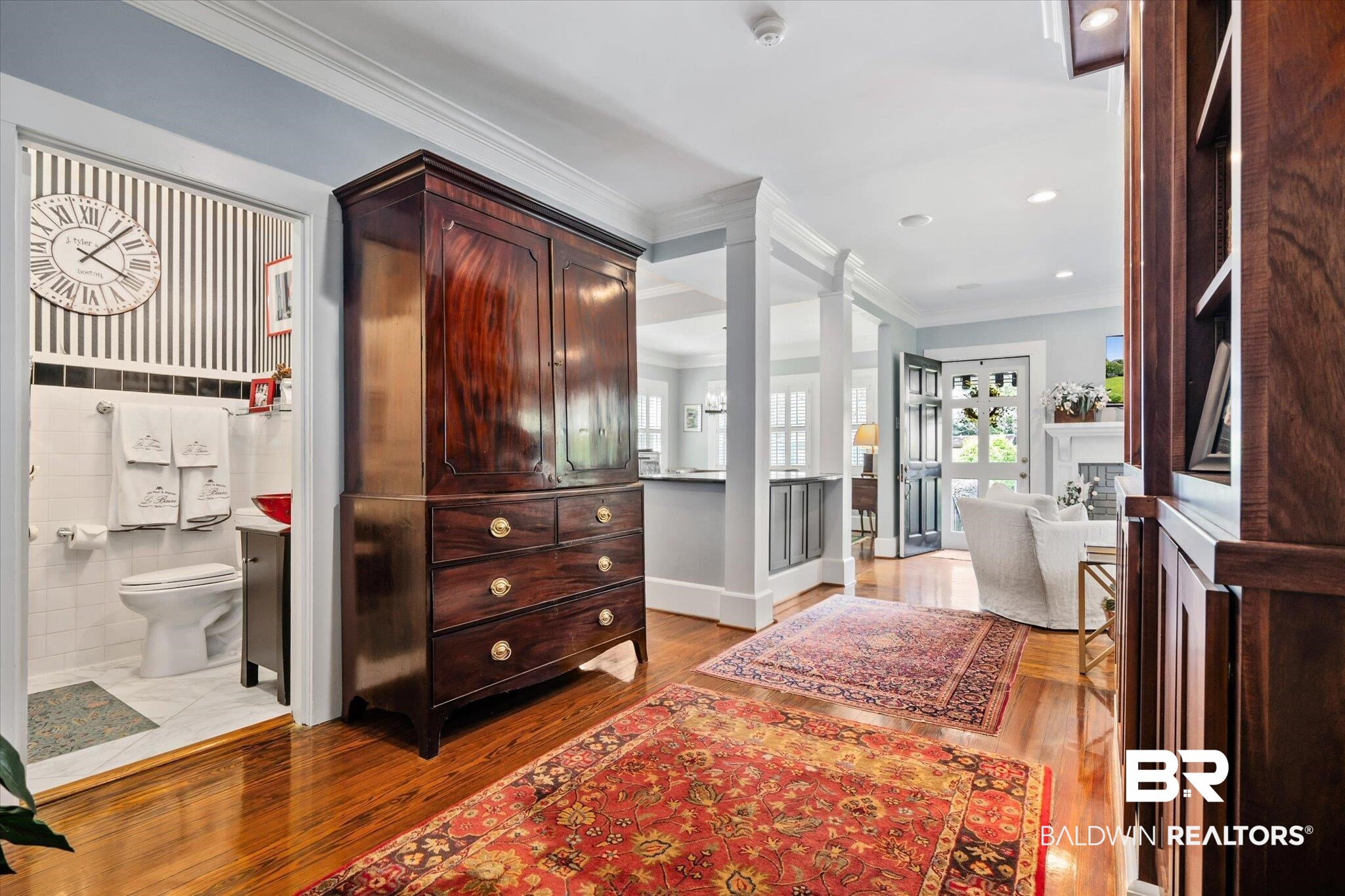 204 Dilston Street Mobile, AL 36608 - Photo 24 of 31 Entryway with ornamental molding and light wood-type flooring