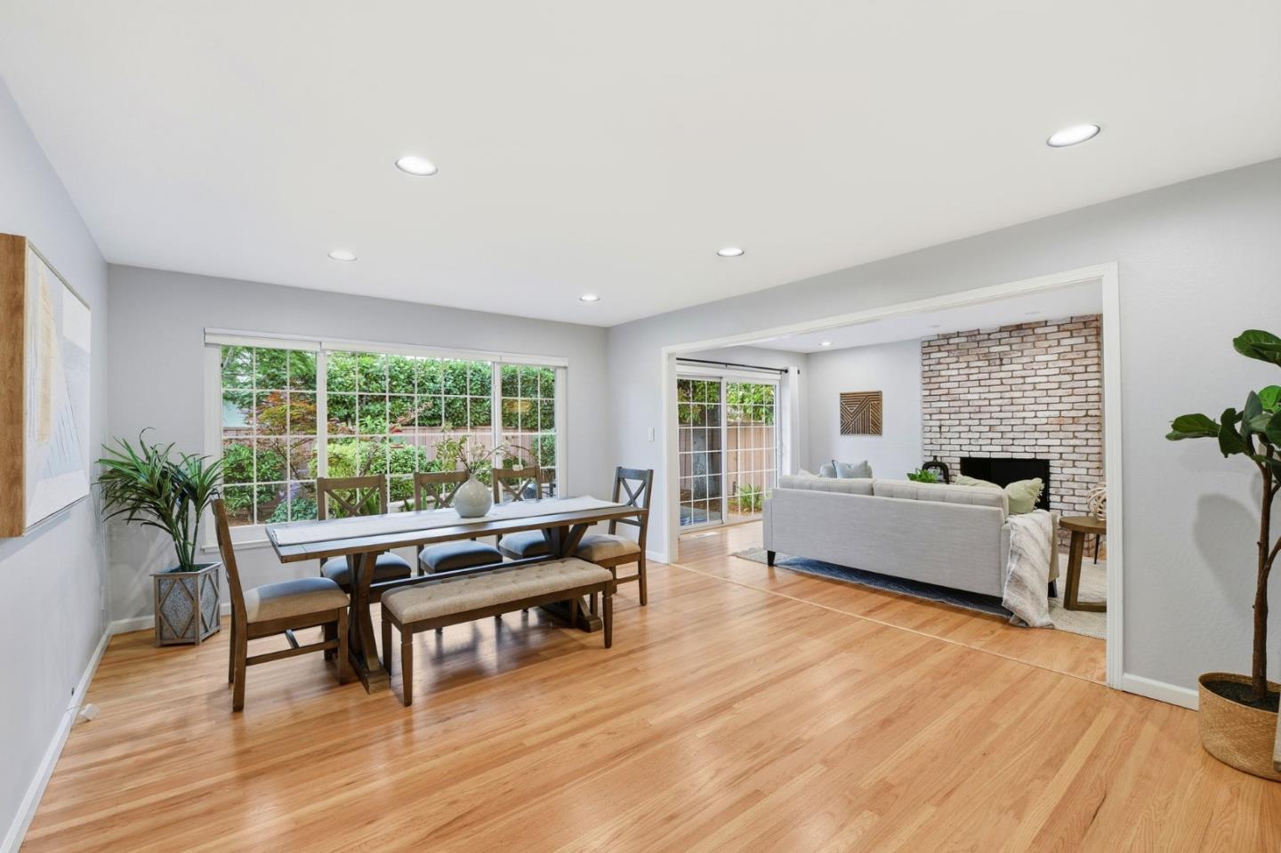 1663 Curtner Avenue San Jose, CA 95125 - Photo 18 of 57 a living room with furniture and a wooden floor
