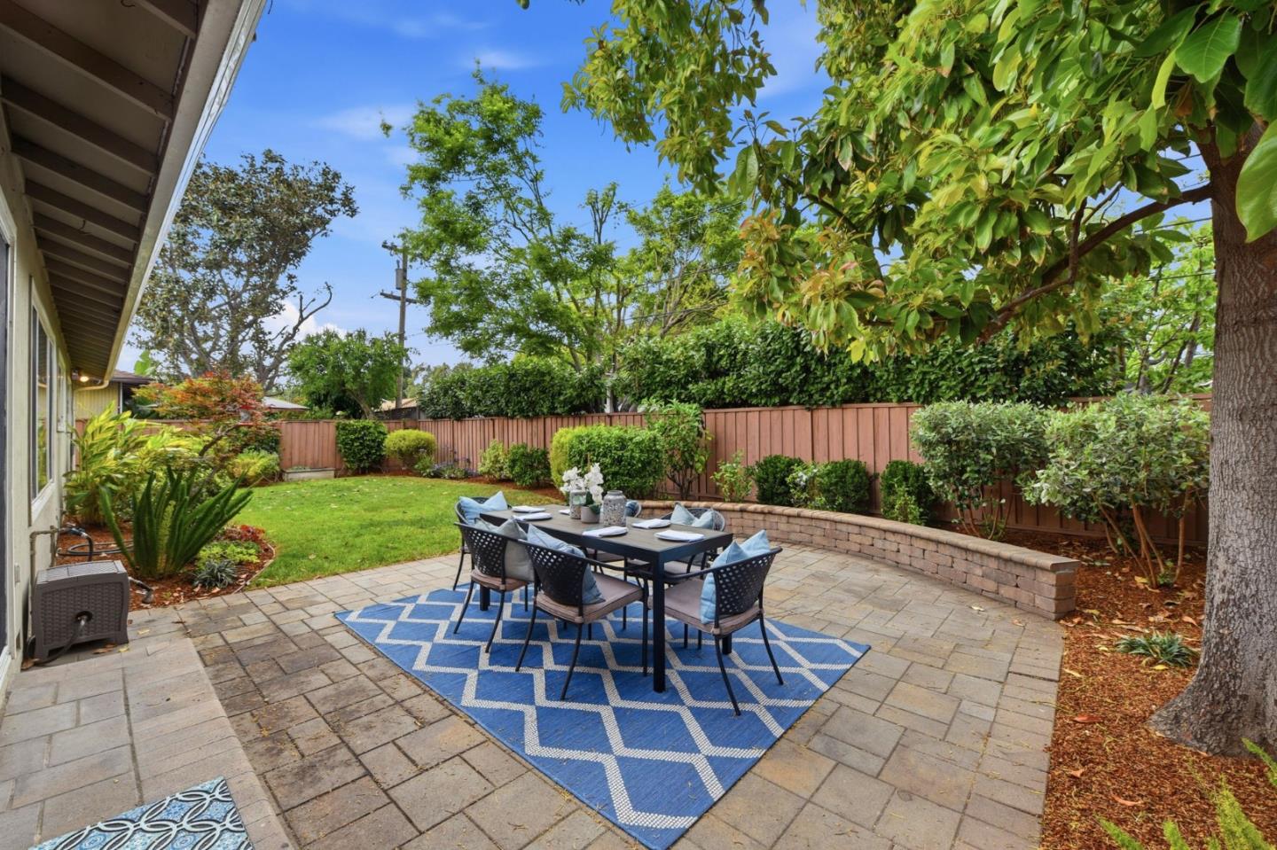 1663 Curtner Avenue San Jose, CA 95125 - Photo 34 of 57 a backyard of a house with a table and chairs