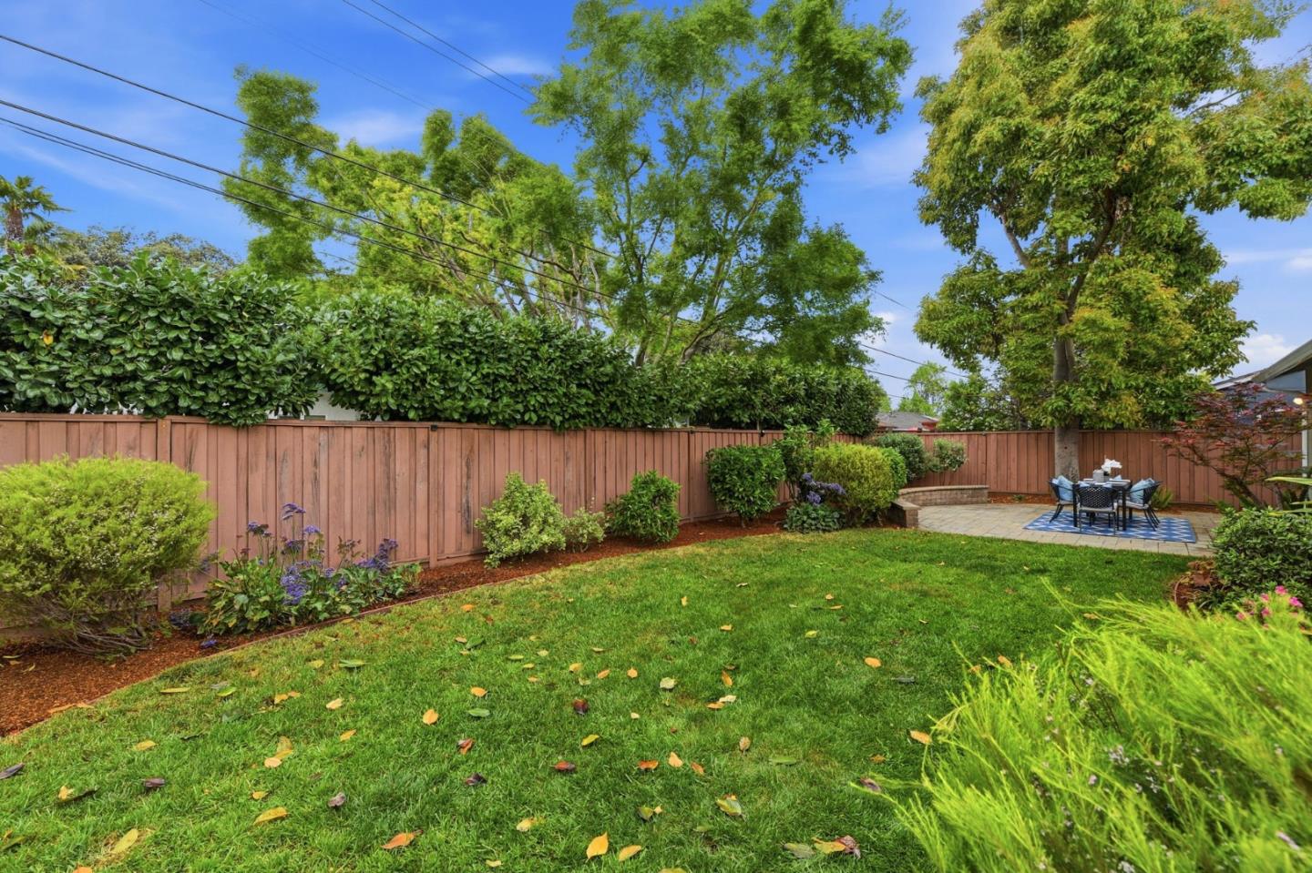 1663 Curtner Avenue San Jose, CA 95125 - Photo 38 of 57 a view of a backyard with wooden fence