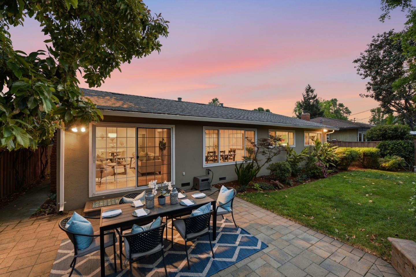 1663 Curtner Avenue San Jose, CA 95125 - Photo 39 of 57 a view of a patio with table and chairs and potted plants