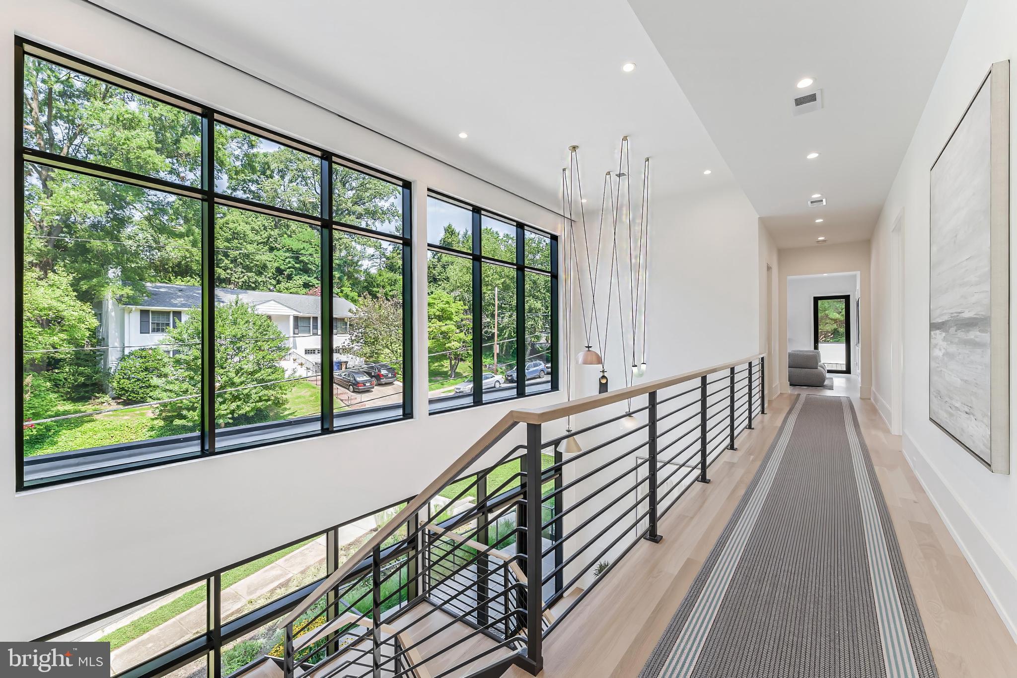 3632 36th Road North Arlington, VA 22207 - Photo 71 of 108 Upper level hallway with custom cut runner