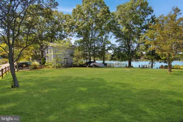 a view of lake with trees