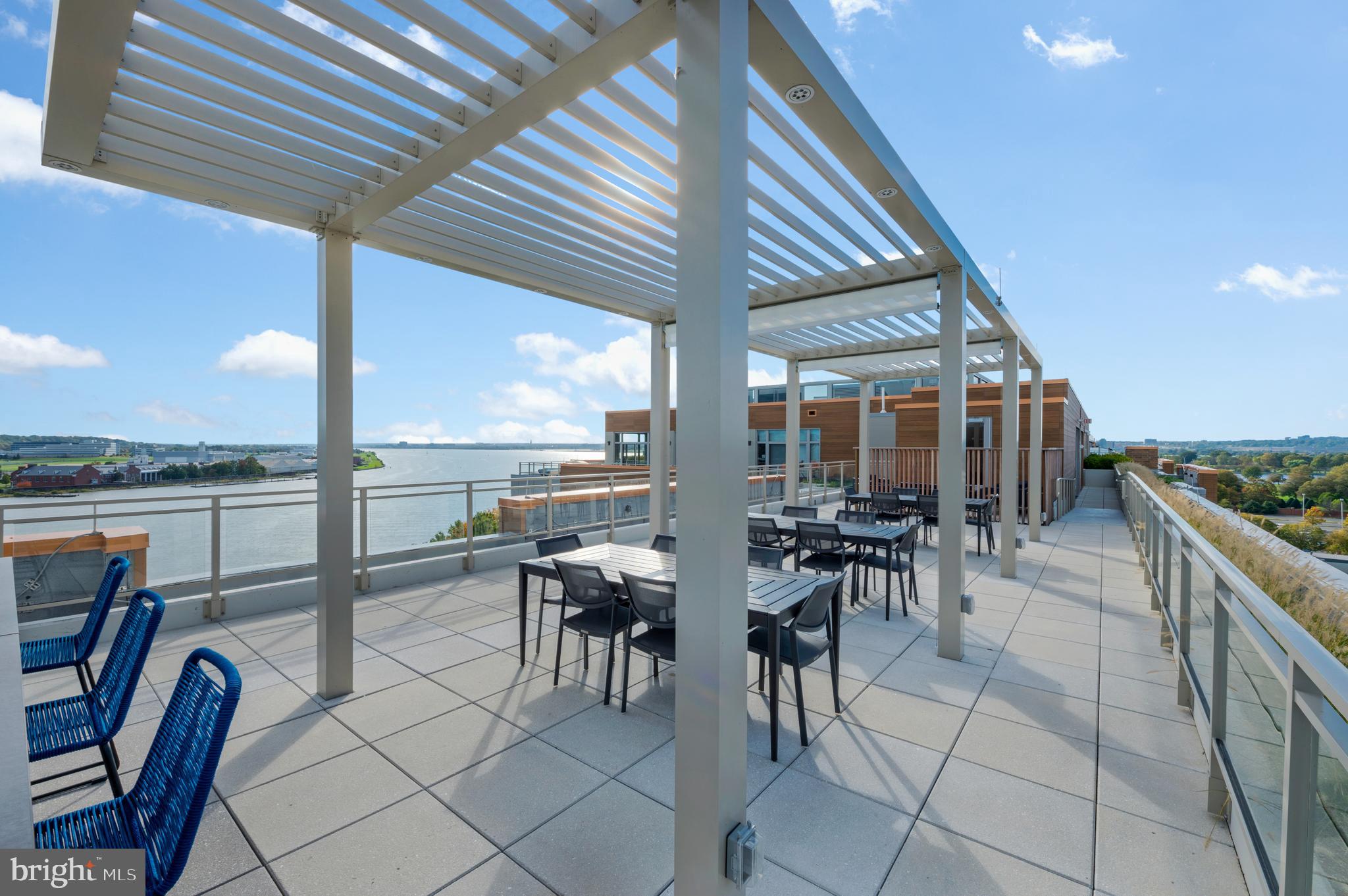 88 V Street Southwest, Unit 512 Washington, DC 20024 - Photo 16 of 24 Sky Terrace Pergola facing W/SW