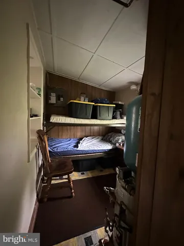 a view of a hallway with a glass door