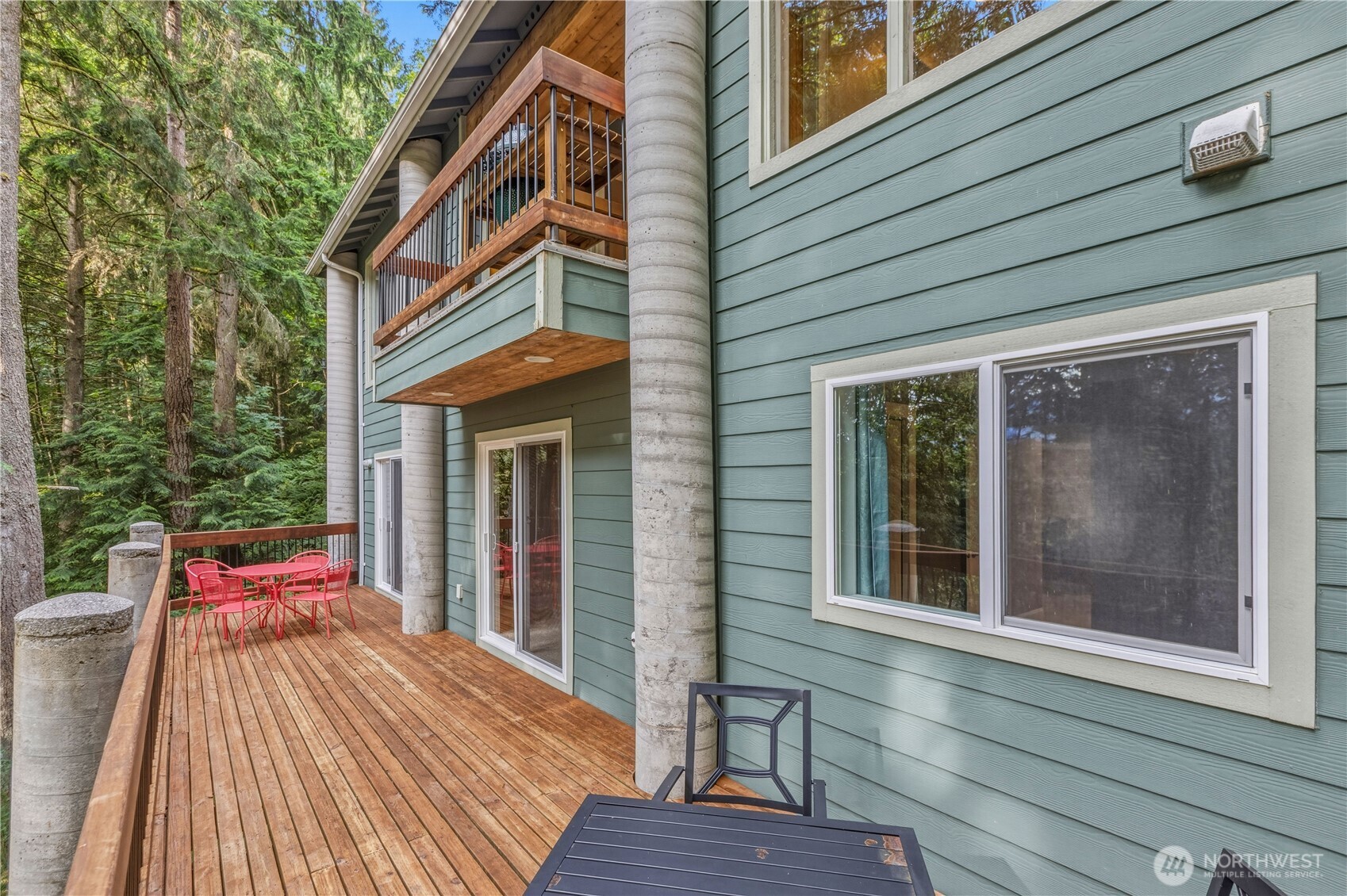 45 Cascade Lane Bellingham, WA 98229 - Photo 28 of 40 a balcony view with a seating space