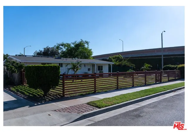 a view of a road with plants