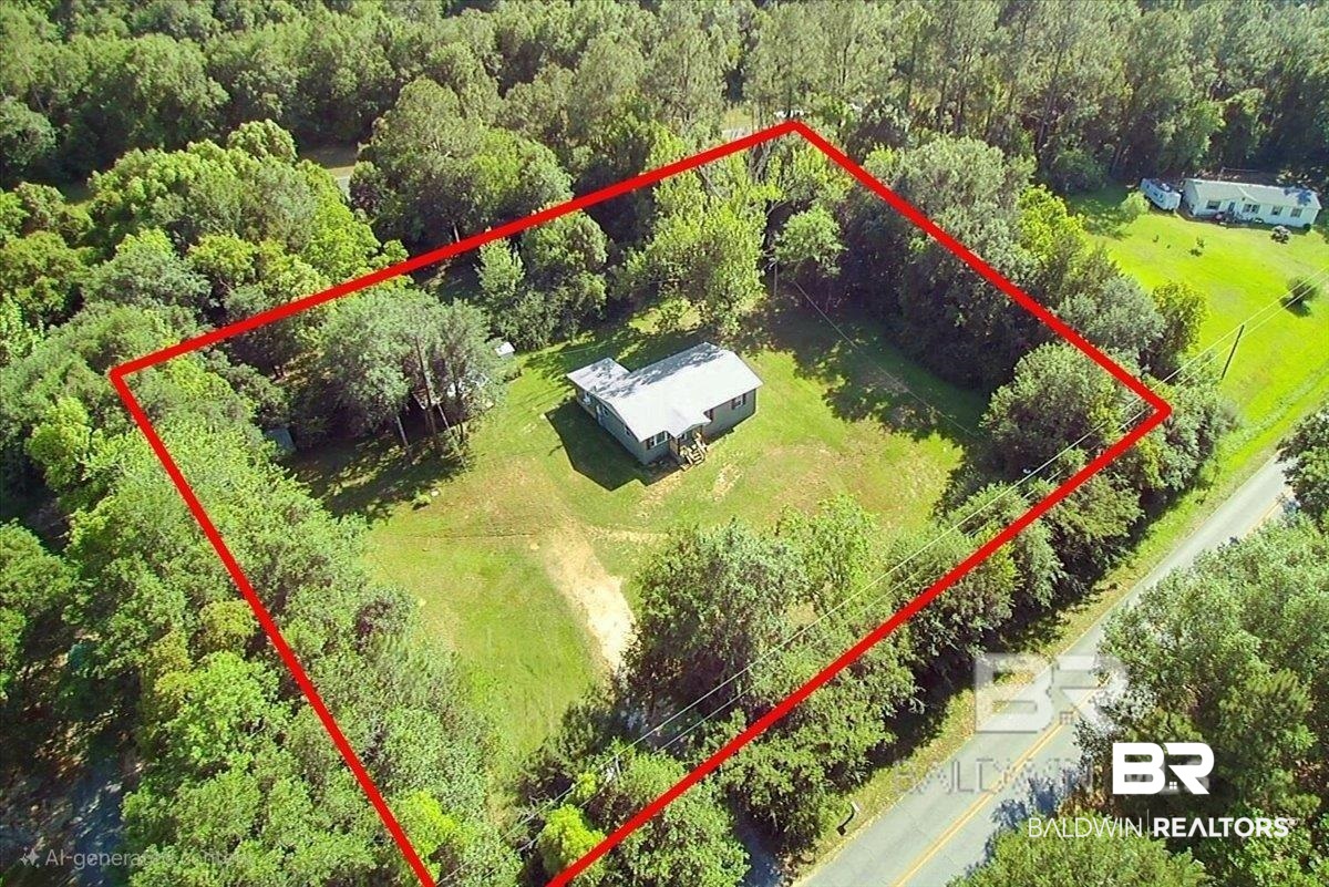 29397 Loper Road Loxley, AL 36551 - Photo 21 of 22 View of property location featuring property parcel outlined
