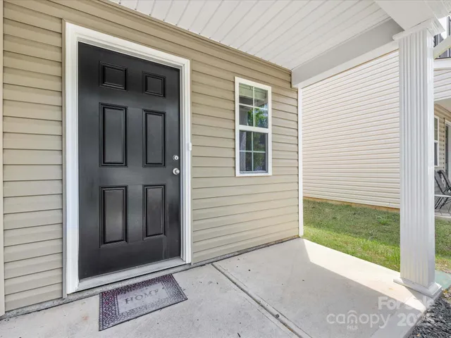 a view of front door of a house