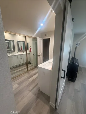 a view of livingroom with washer and dryer
