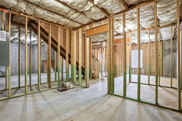 a view of an indoor porch