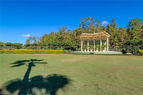 a front view of a building with lake view