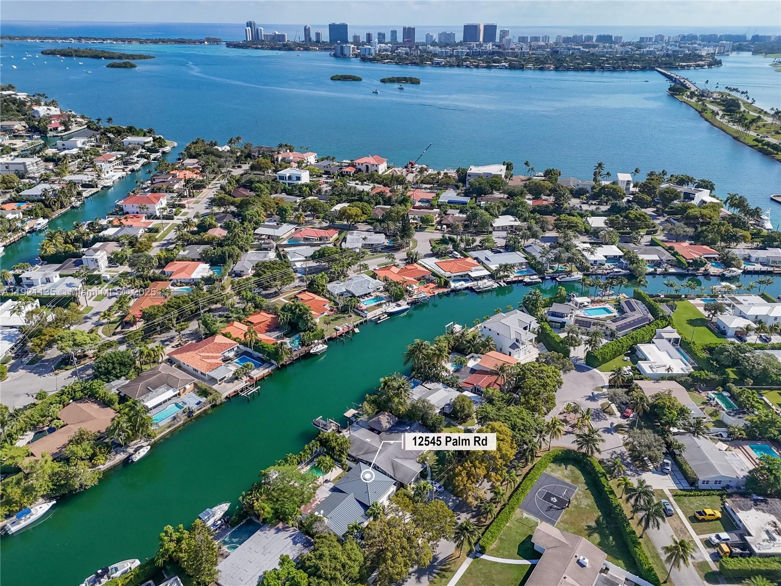 12545 Palm Road North Miami, FL 33181 - Photo 27 of 31 a view of a city and ocean view