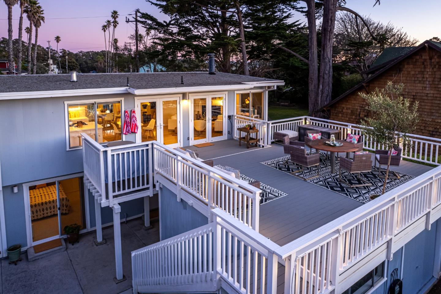 404 Arbolado Drive La Selva Beach, CA 95076 - Photo 29 of 36 a view of balcony with deck and outdoor seating