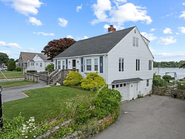 front view of a house with a street