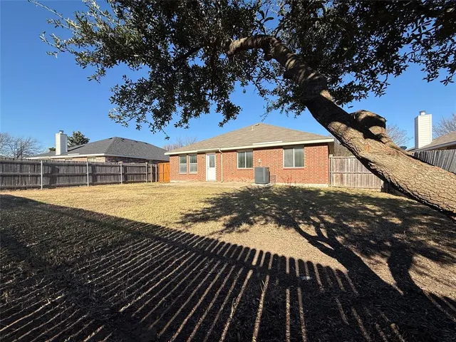 a backyard of a house