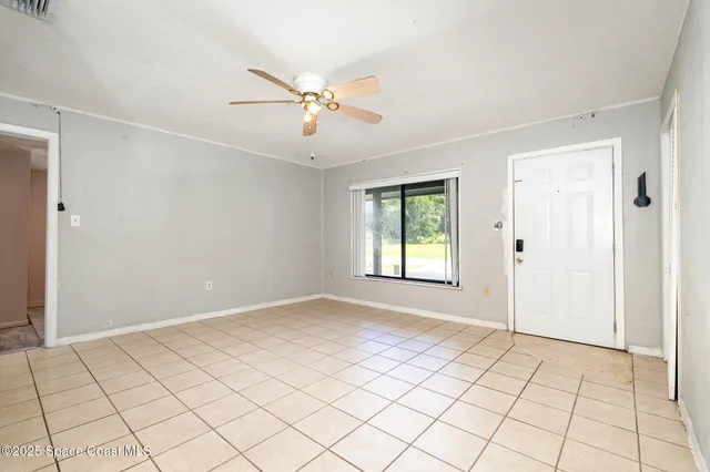 a view of an empty room