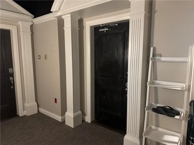 a view of a walk in closet