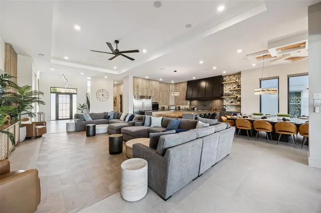 a bathroom with a double vanity sink a mirror and a shower