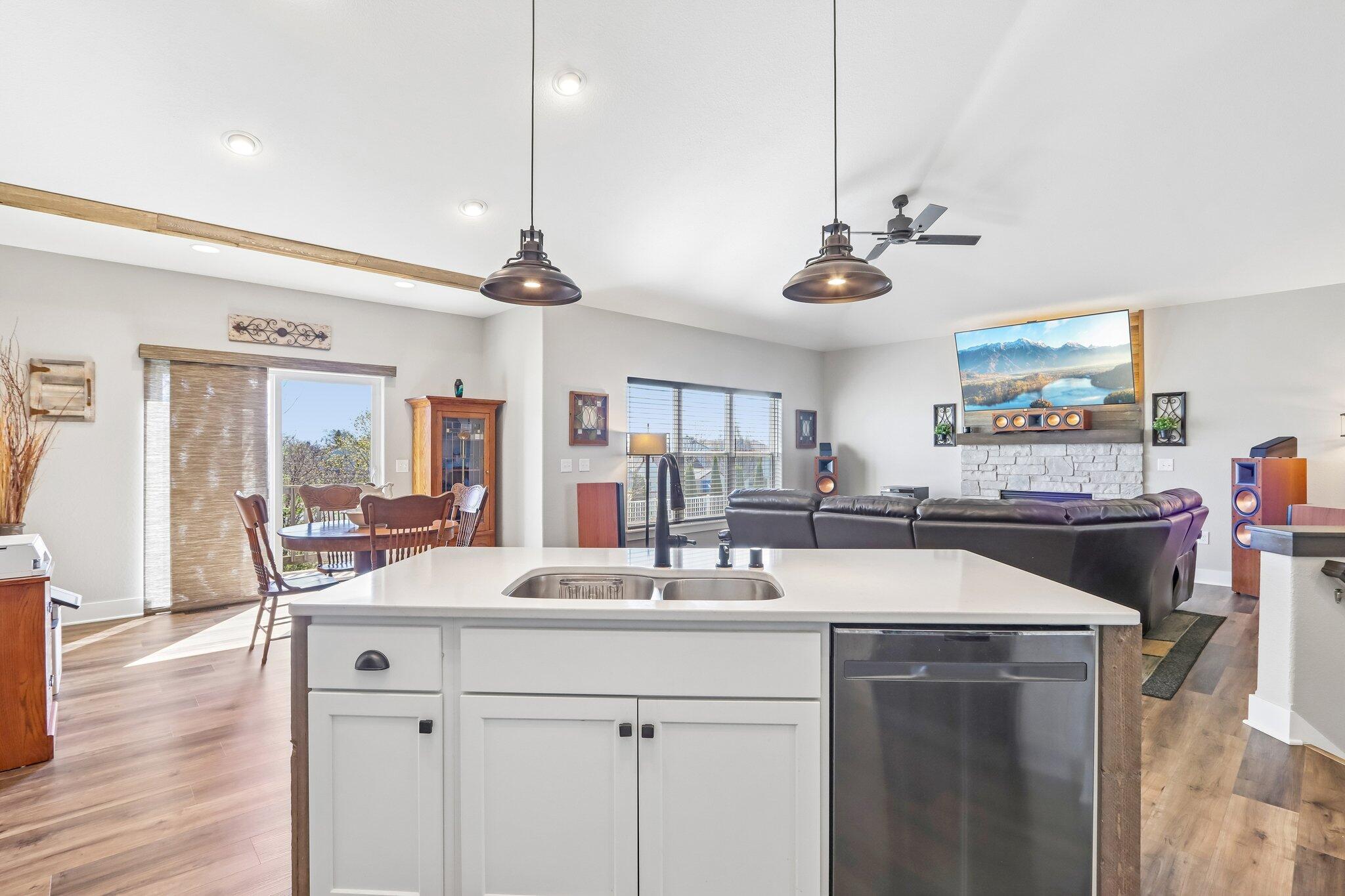 6745 Elderberry Road Caledonia, WI 53402 - Photo 6 of 30 Island to Great Room