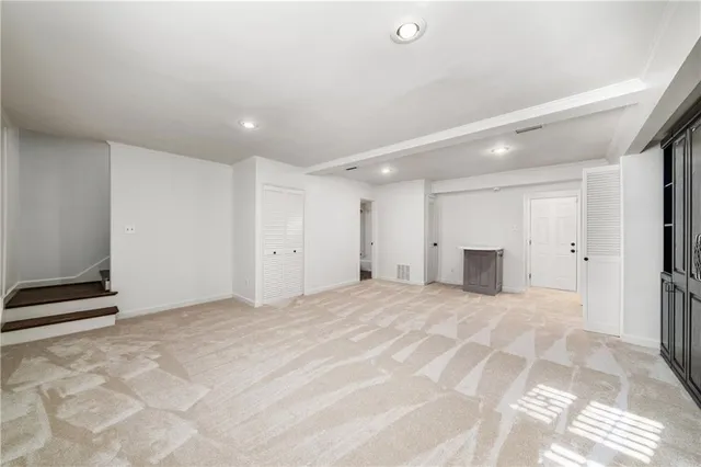 a view of an empty room