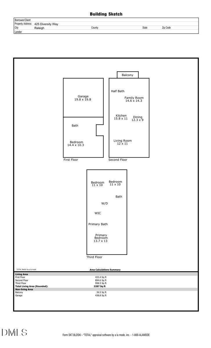 425 Diversity Way Raleigh, NC 27610 - Photo 40 of 40 Floor Plan