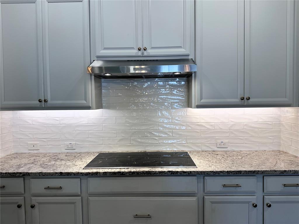 9319 Richet Place Orlando, FL 32827 - Photo 9 of 50 a kitchen with granite countertop a sink and cabinets