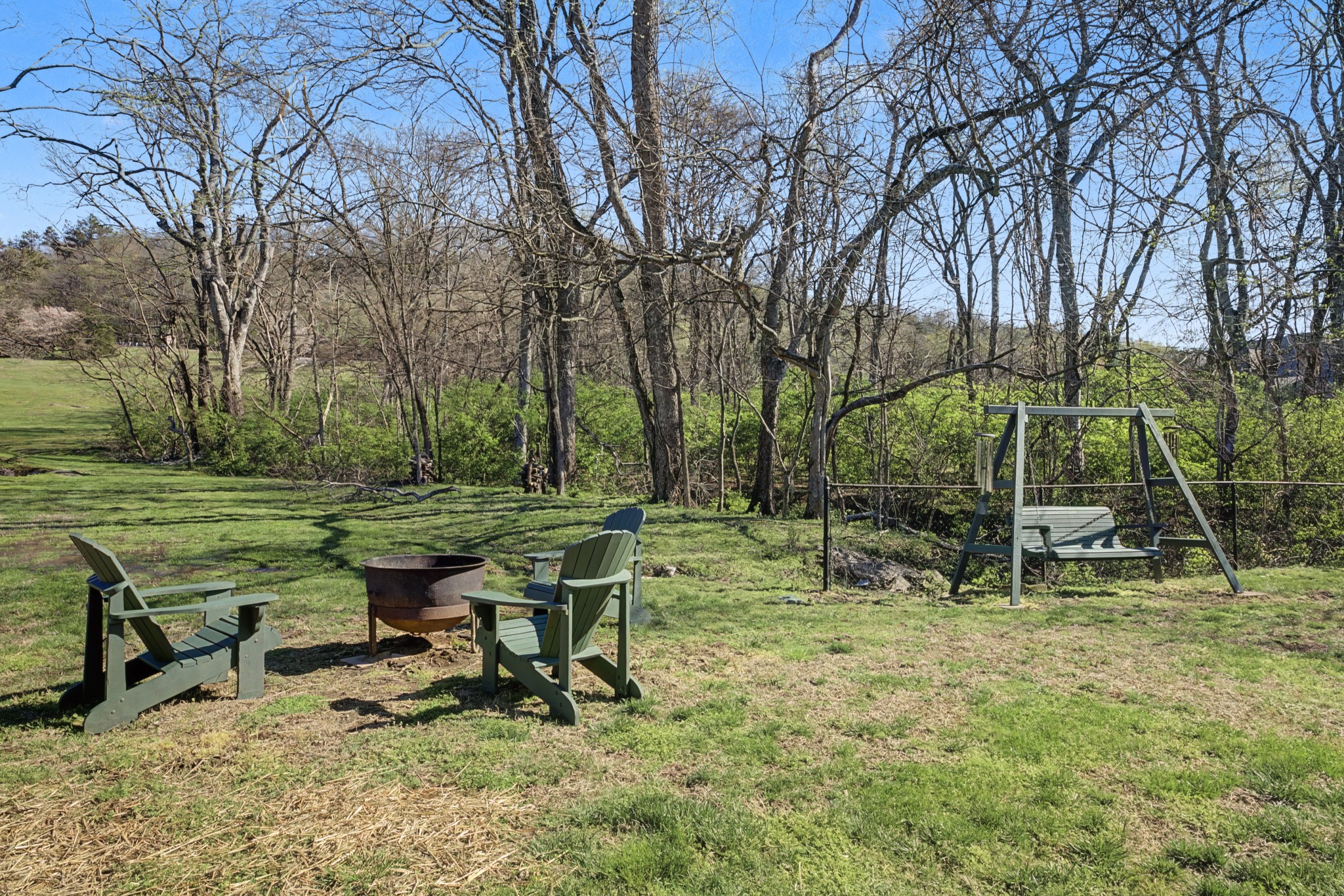4677 Celeste Lane Franklin, TN 37064 - Photo 46 of 56 a backyard of a house with table and chairs