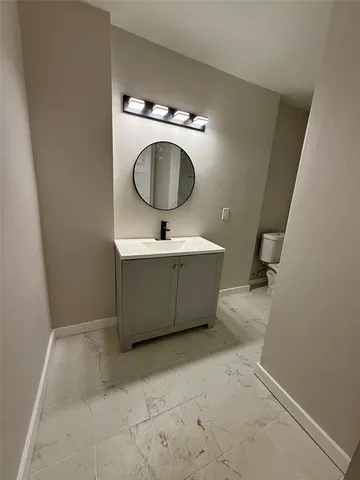 a room with a sink