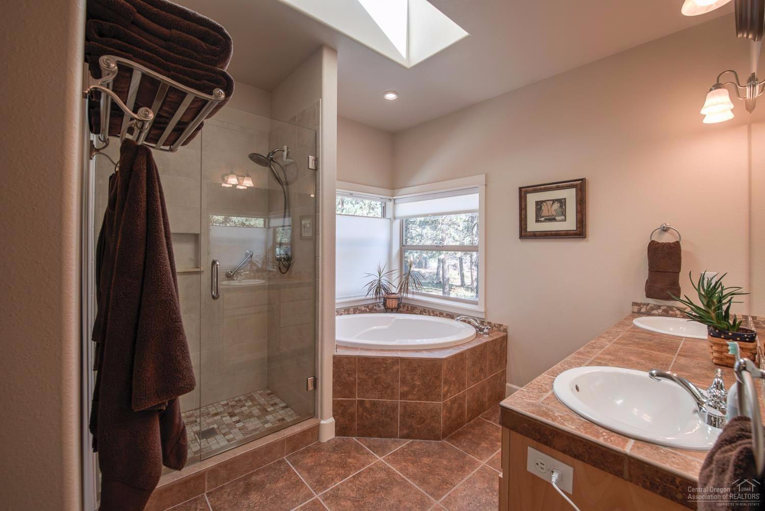 18896 Choctaw Road Bend, OR 97702 - Photo 17 of 24 Master bath with walk-in shower as well
