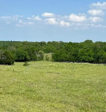 a view of a lake with houses in the back