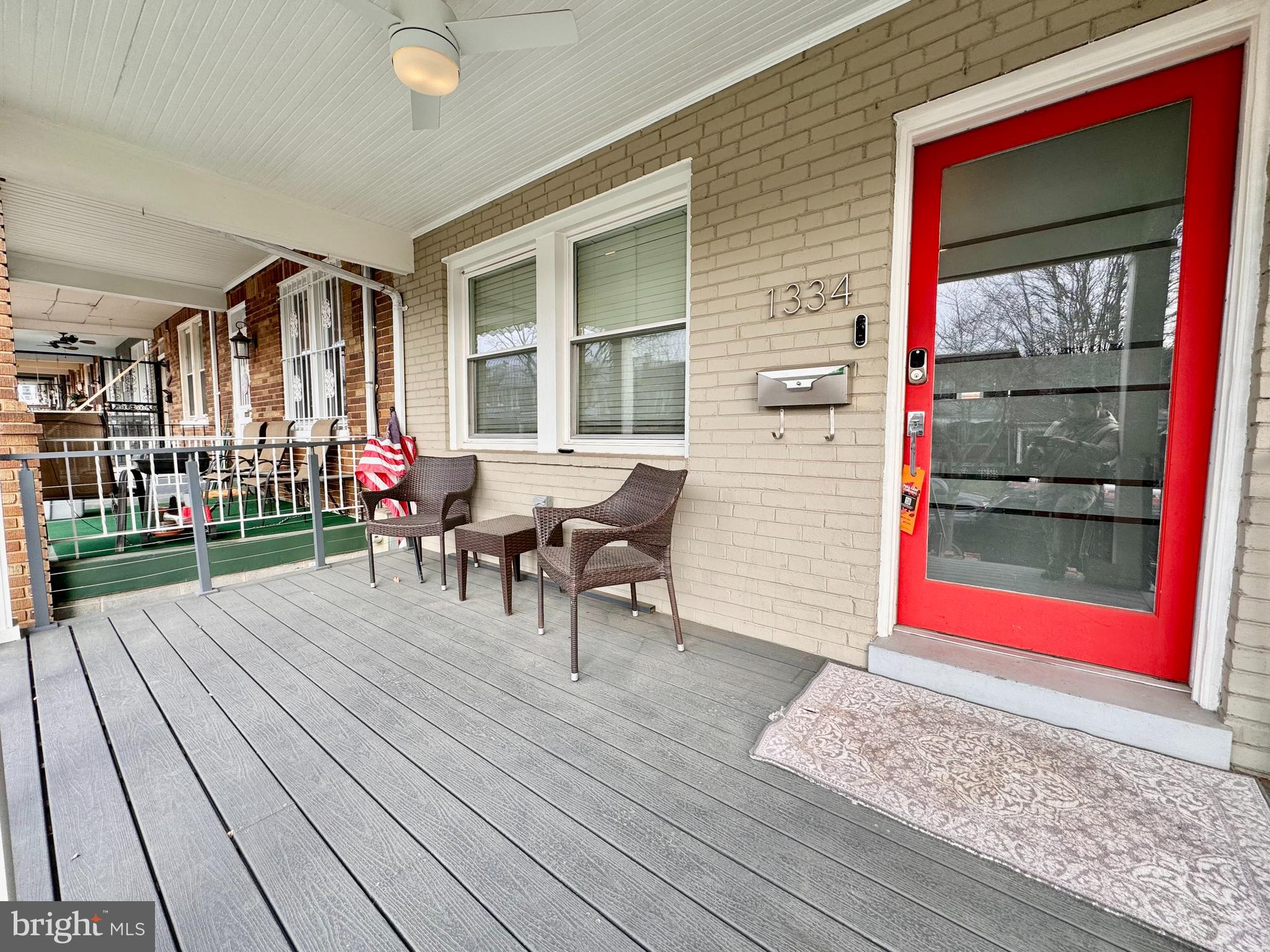 1334 Queen Street Northeast Washington, DC 20002 - Photo 2 of 37 Inviting front porch overlooking quiet Queen St