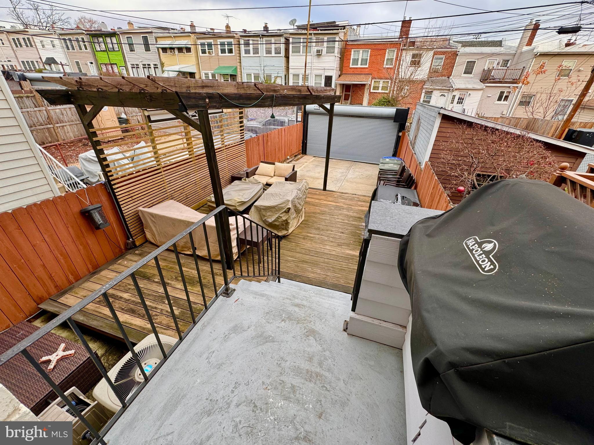 1334 Queen Street Northeast Washington, DC 20002 - Photo 30 of 37 Amazing rear patio w/ custom built pergola