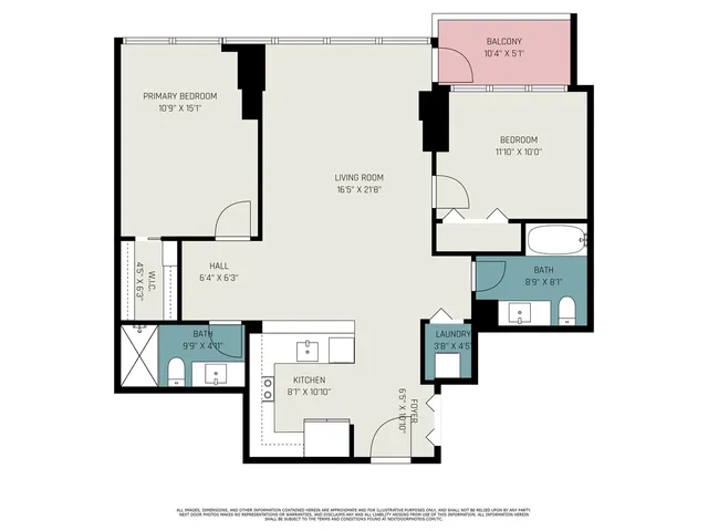 $3,300 | 1901 South Calumet Avenue, Unit 2212, Chicago, IL 60616
