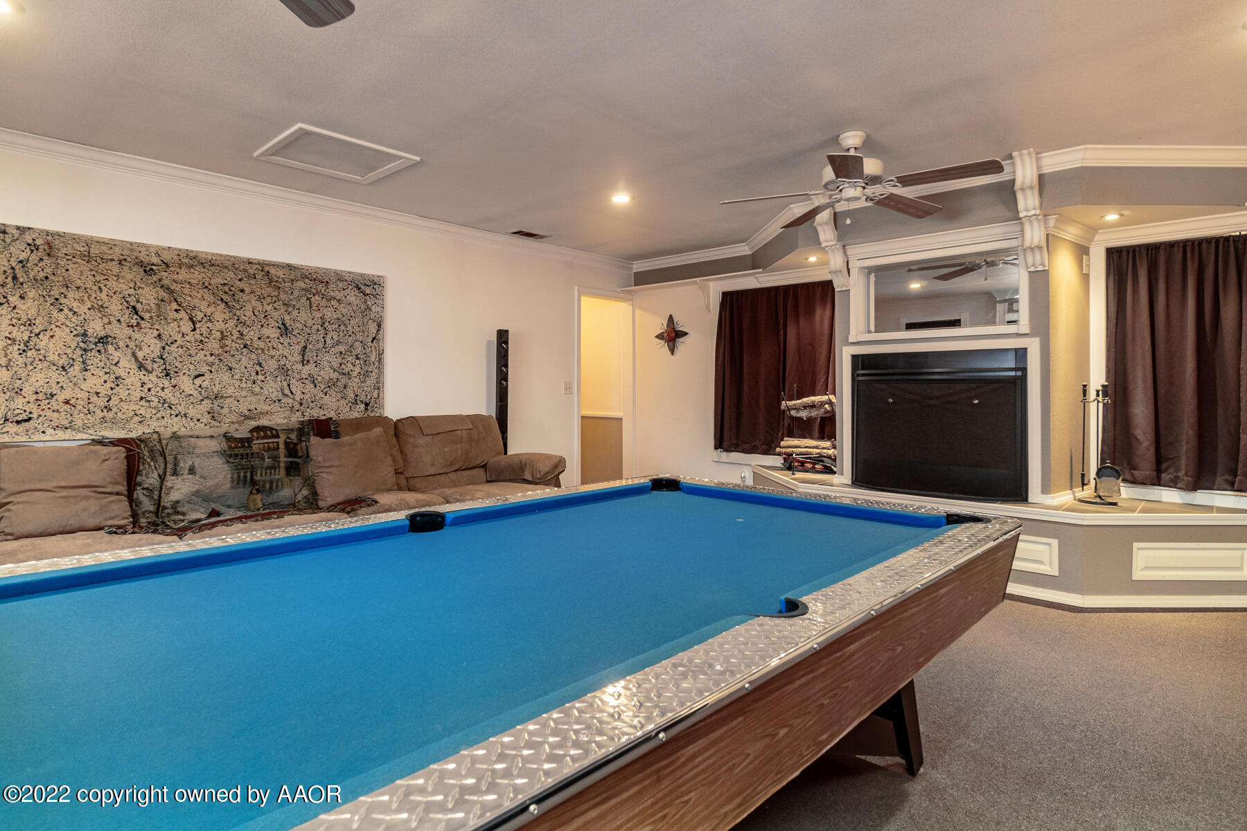 23350 Brown Road Canyon, TX 79015 - Photo 24 of 50 a room with furniture pool table and flat screen tv