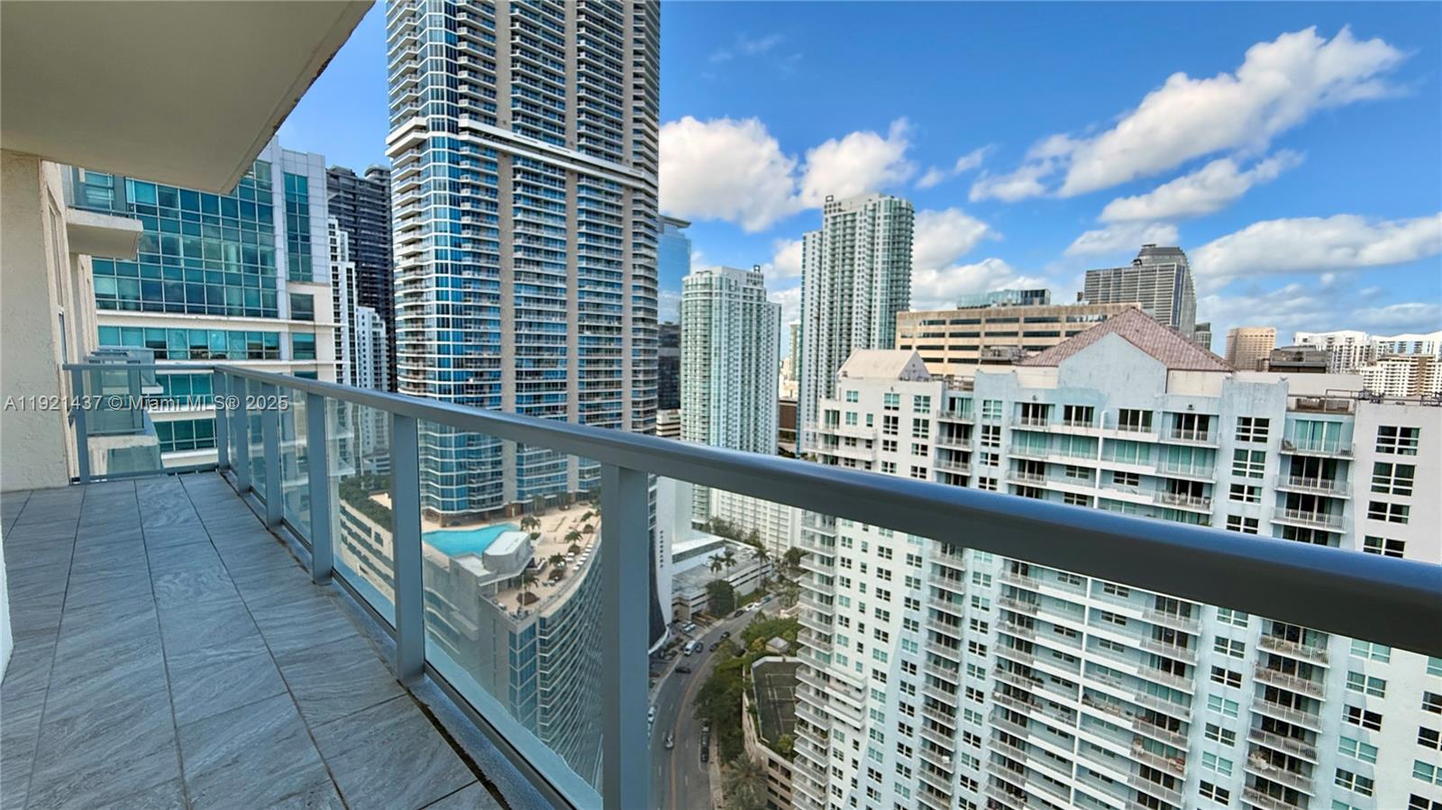 1155 Brickell Bay Drive, Unit PH104 Miami, FL 33131 - Photo 30 of 35 a balcony with street view