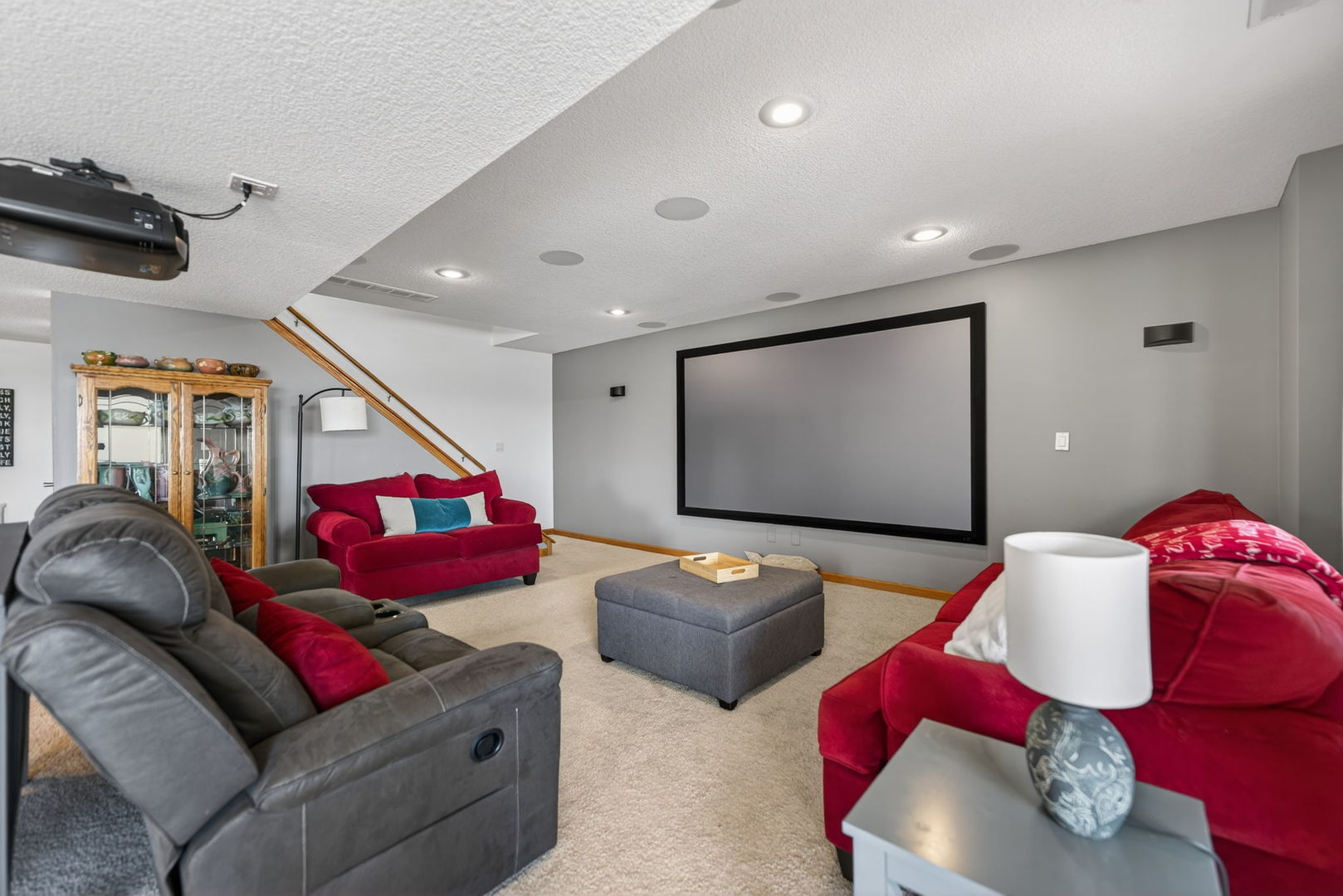 124 5th Street Fulton, IL 61252 - Photo 20 of 45 a living room with furniture and a flat screen tv