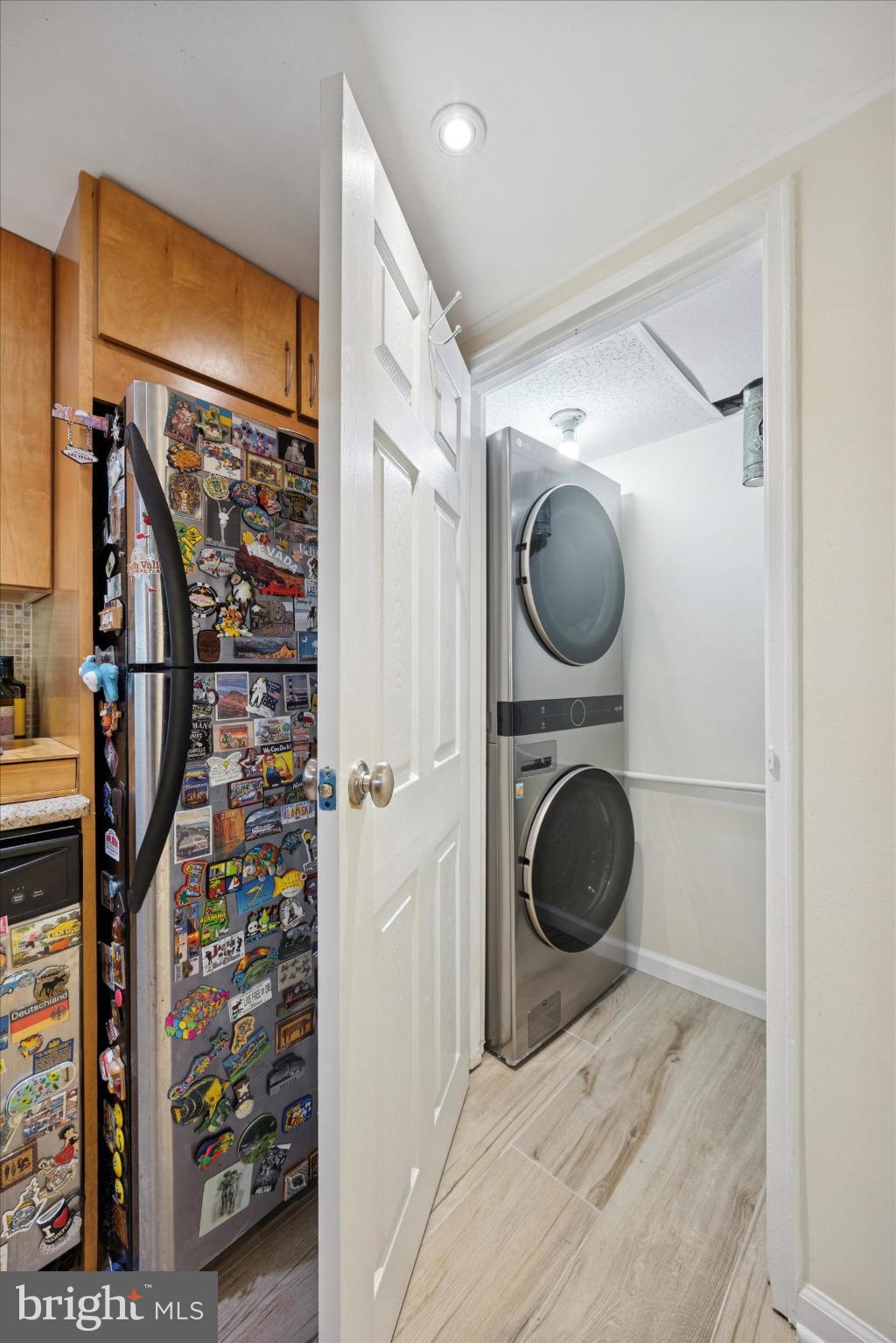 441 Tomlinson Road, Unit F6 Philadelphia, PA 19116 - Photo 10 of 14 Compact laundry nook in a cozy kitchen.