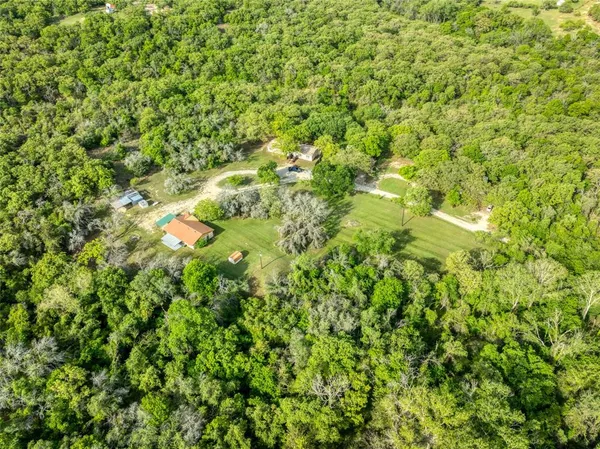 a view of a lush green field