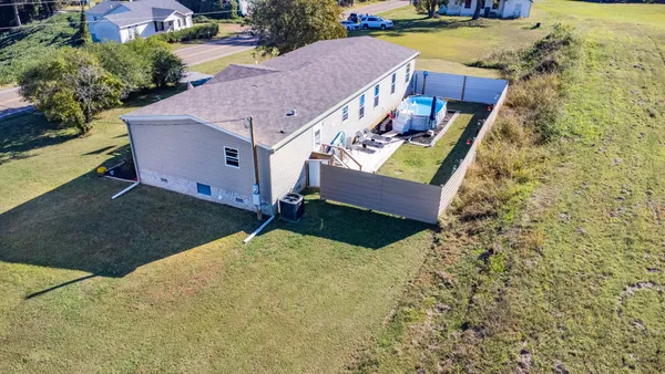 a front view of a house with patio