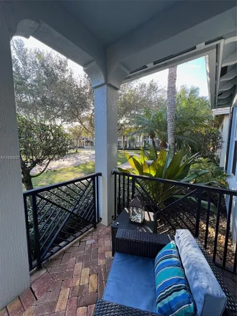 a view of outdoor seating space