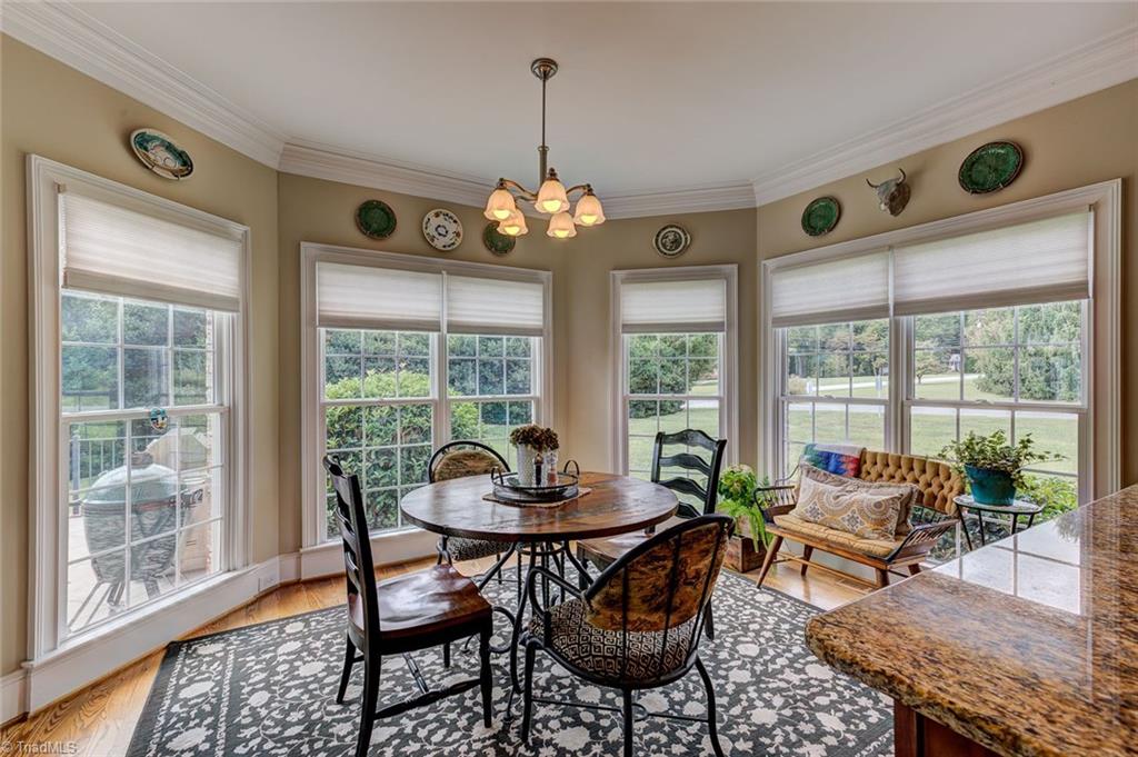 122 Augusta Place High Point, NC 27265 - Photo 8 of 30 The sunny and spacious breakfast area is immediately accessible from the living room.