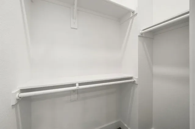 a close up view of racks on the wall