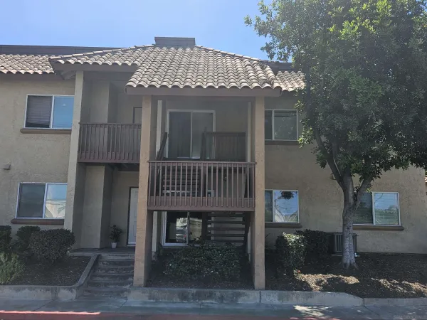 a front view of a house
