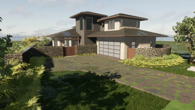 a view of backyard with outdoor space