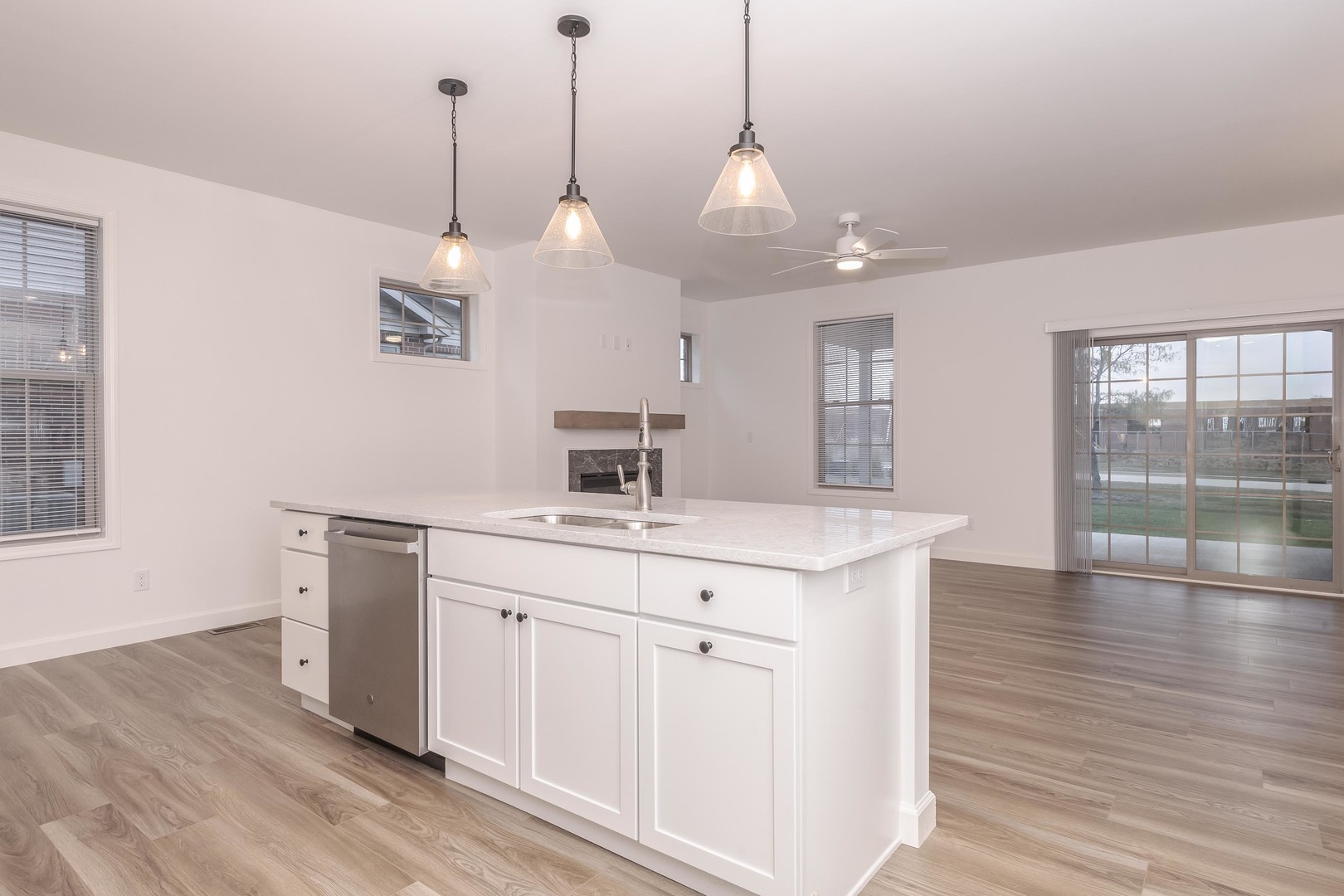 1334 Monterey Pine Drive, Unit 1334 Normal, IL 61761 - Photo 16 of 51 a view of a kitchen counter space a sink and wooden floor
