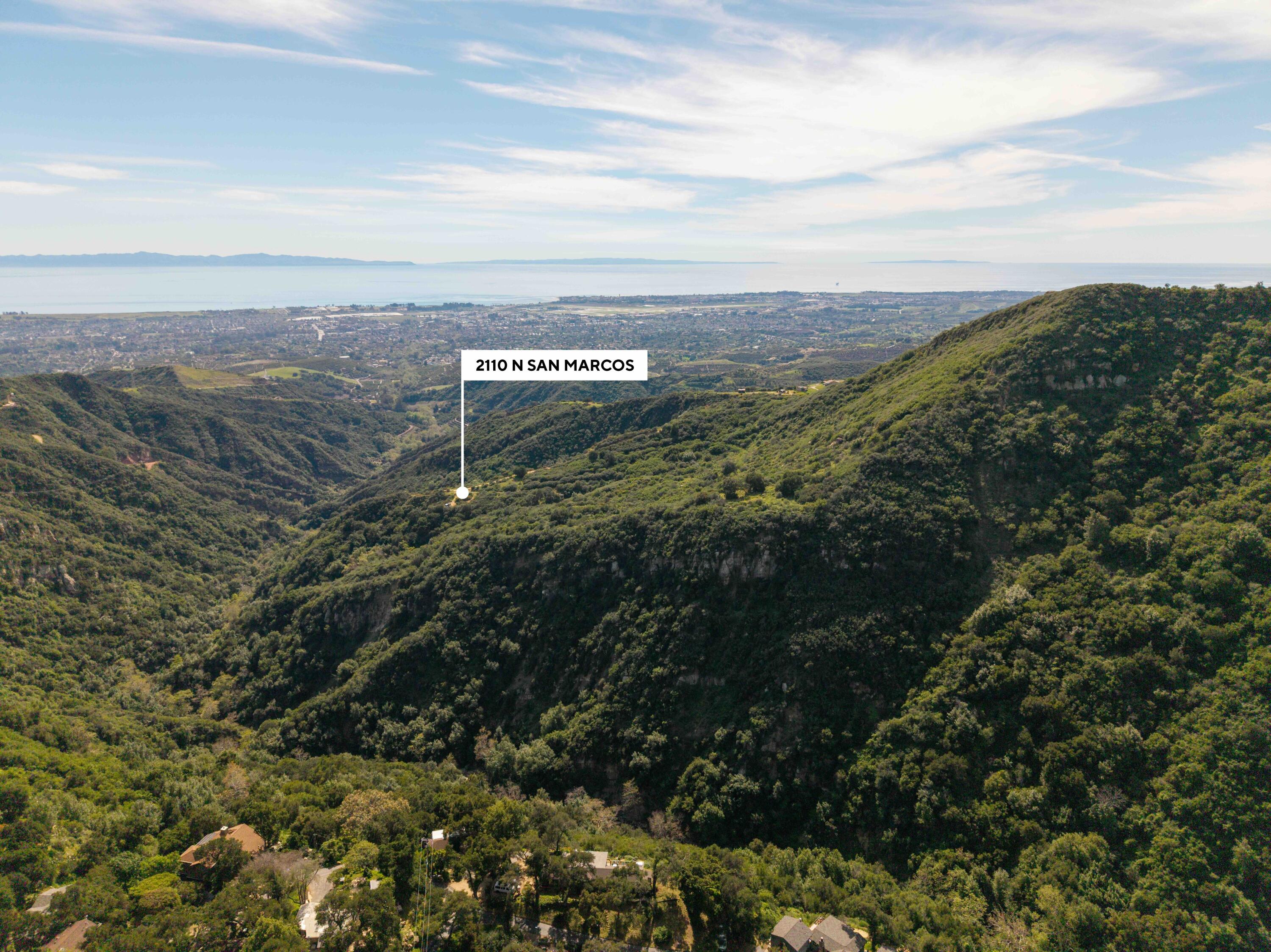 2110 North San Marcos Road Santa Barbara, CA 93105 - Photo 11 of 29 Aerial south marker-2110 N San Marcos Rd