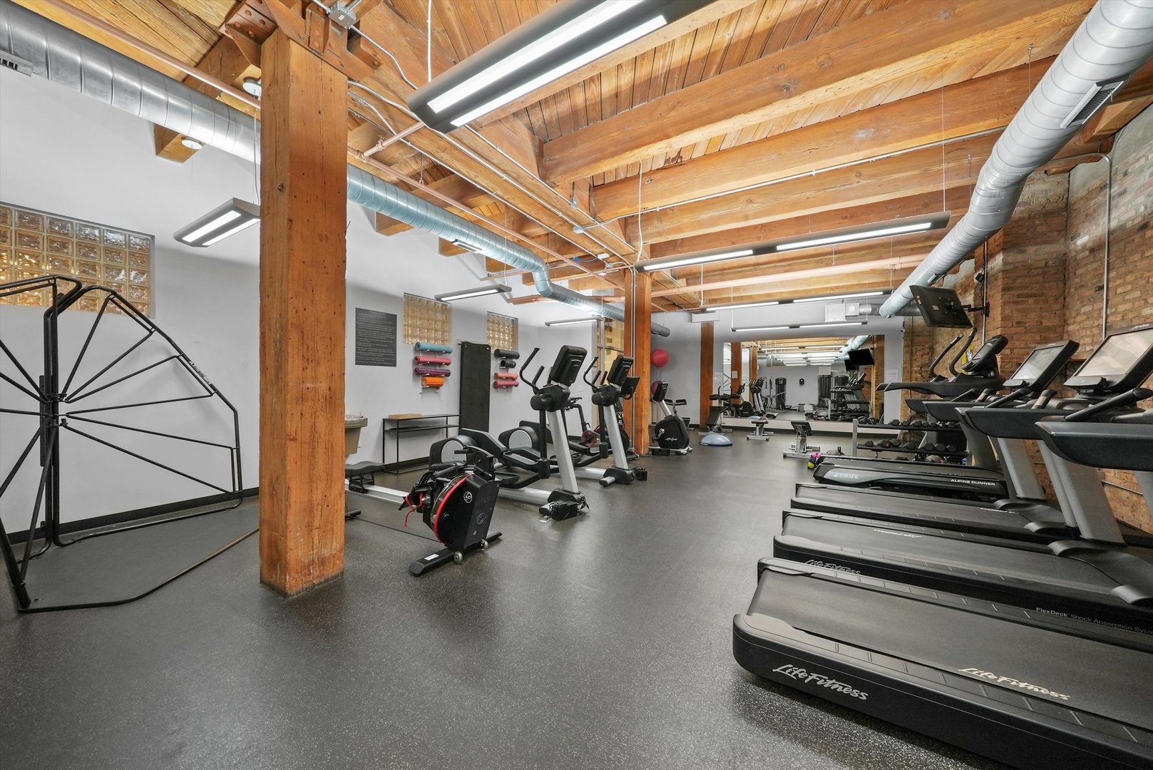 1040 West Adams Street, Unit 213 Chicago, IL 60607 - Photo 22 of 30 a view of a room with gym equipment