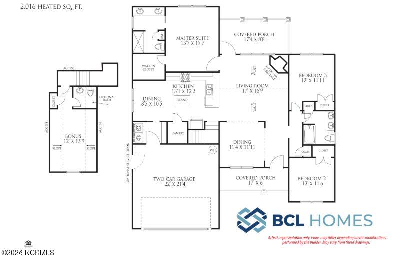 449 Bellows Lane Rocky Point, NC 28457 - Photo 20 of 20 Kimberlily floor plan