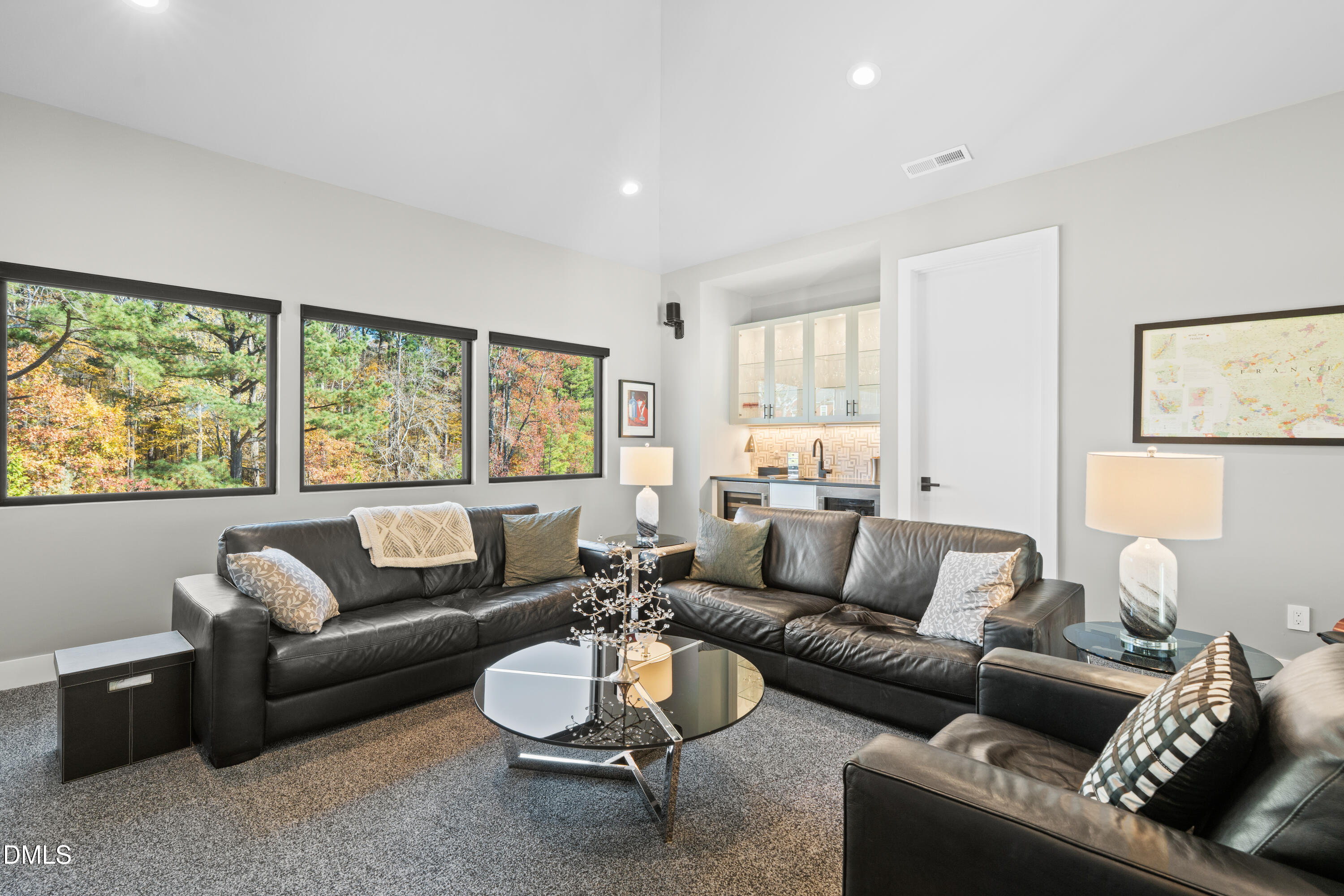 132 Edward Booth Lane Durham, NC 27713 - Photo 48 of 75 a living room with furniture and a large window
